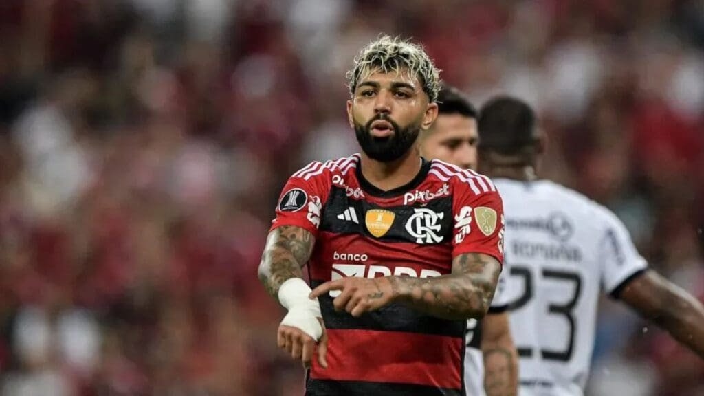 Gabigol em campo pelo Flamengo