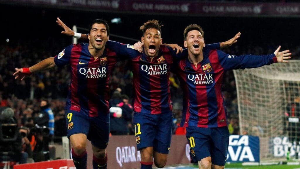 Trio Messi, Suárez e Neymar pelos tempos de Barcelona