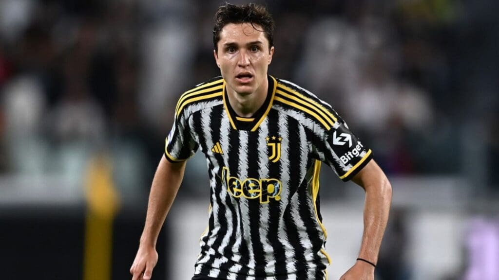 Federico Chiesa em campo pela Juventus