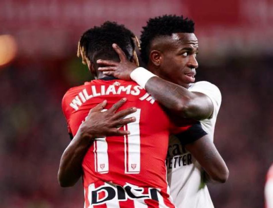 Nico Williams e Vinícius Jr 