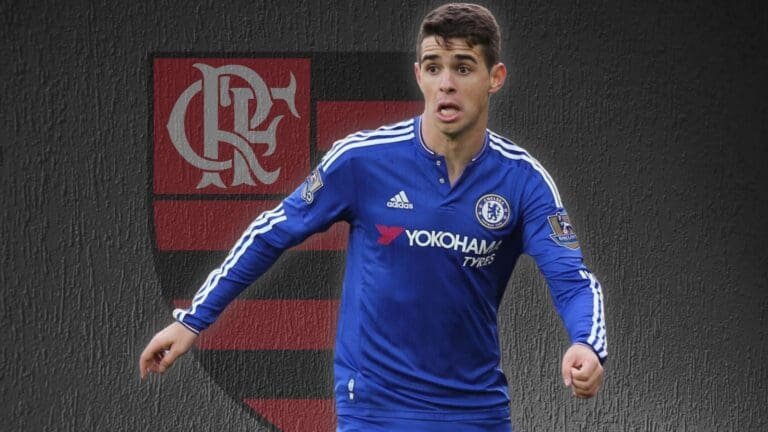 Oscar em campo pelo Chelsea