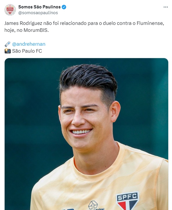 JAmes Rodríguez São Paulo