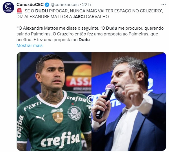 Dudu ALexandre Mattos Cruzeiro