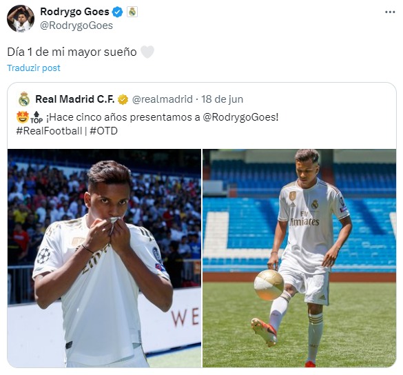 Rodrygo deseja permanecer no Real MAdrid