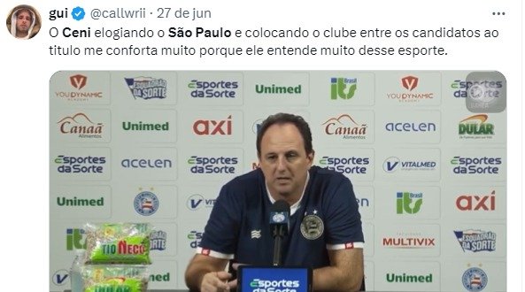 Rogério Ceni fala sobre o São Paulo no Brasileirão