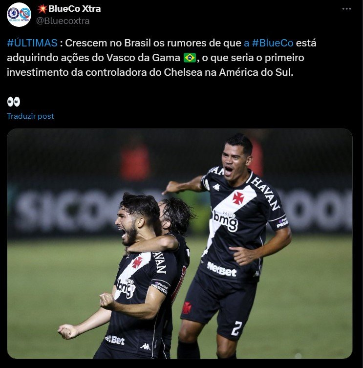 Dono do Chelsea pode comprar o Vasco