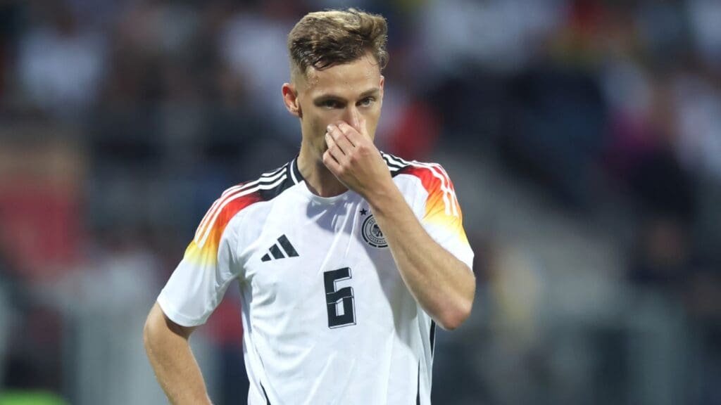 Joshua Kimmich em campo pela Alemanha na Eurocopa 2024