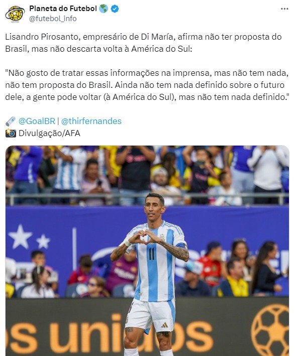 Di María não recebe propostas do Brasil