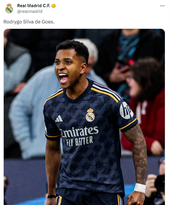 Real Madrid não tem planos de negociar Rodrygo