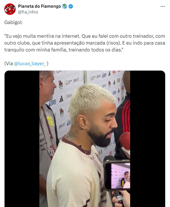 Gabigol comenta sobre rumores a seu respeito