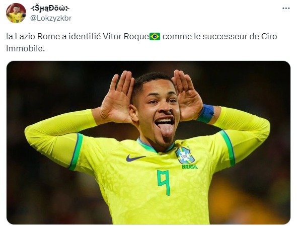 Vitor Roque é mais um alvo da Lazio