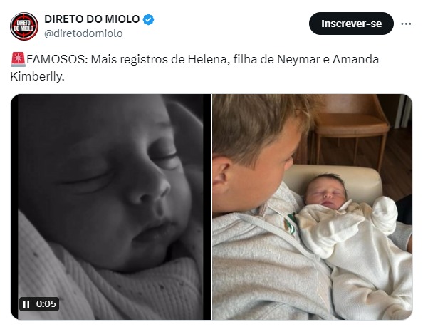 filha mais nova de Neymar, Helena