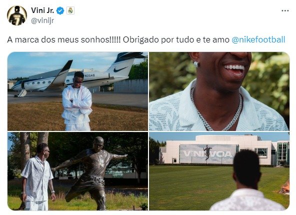 Vinicius Jr tem grande fortuna