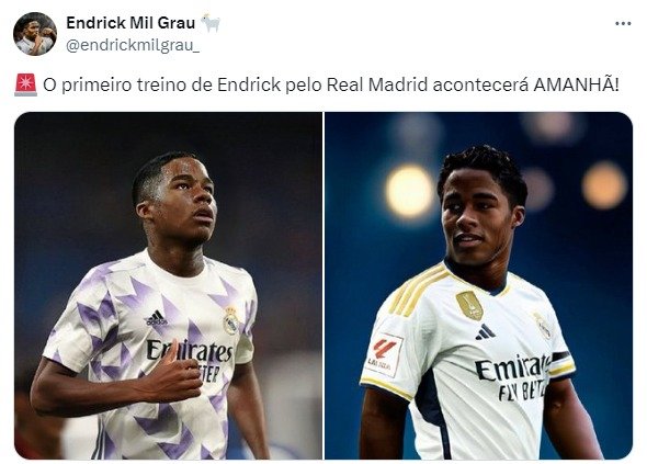 Endrick está próximo de sua estreia no Real Madrid