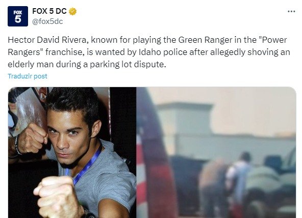 Ator de Power Rangers é procurado pela polícia