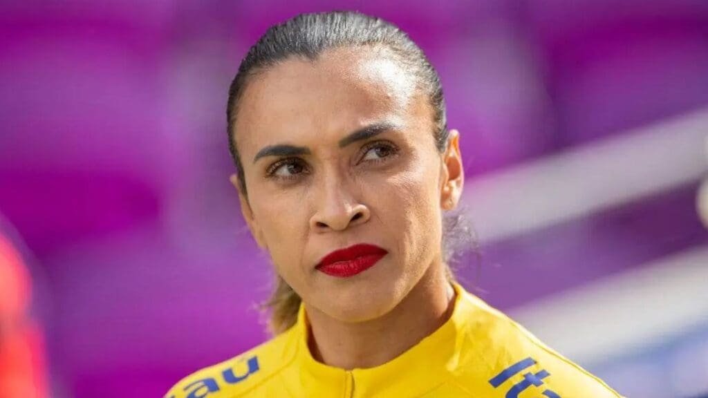 Marta em campo pela Seleção Brasileira