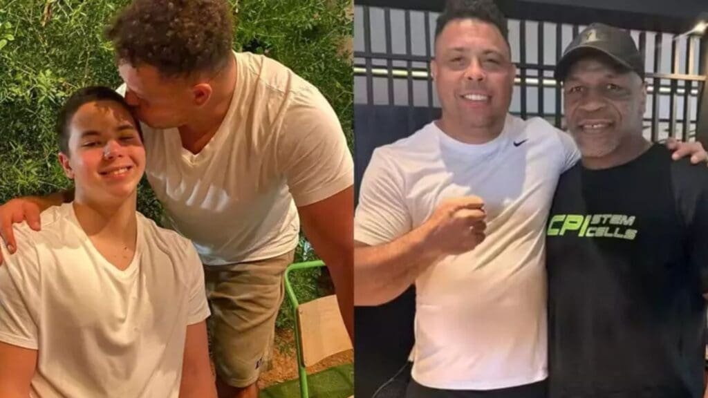 Ronaldo e seu filho, Alexander Lima